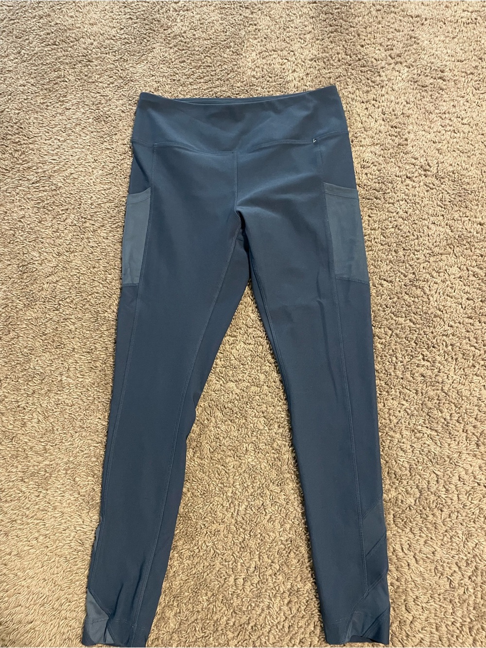 Mondetta Navy Leggings with Gold Logo Detail